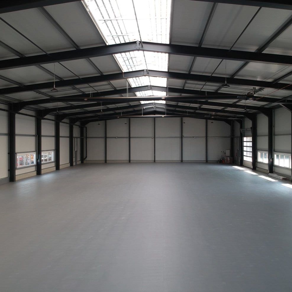 Pavimento modular para fábrica e armazém