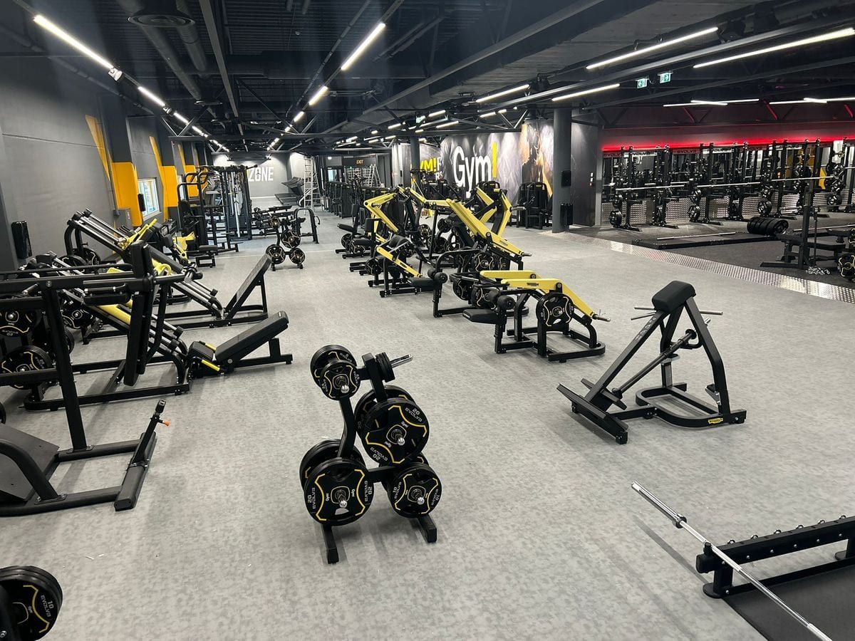 Pavimento desportivo profissional instalado em ginásio